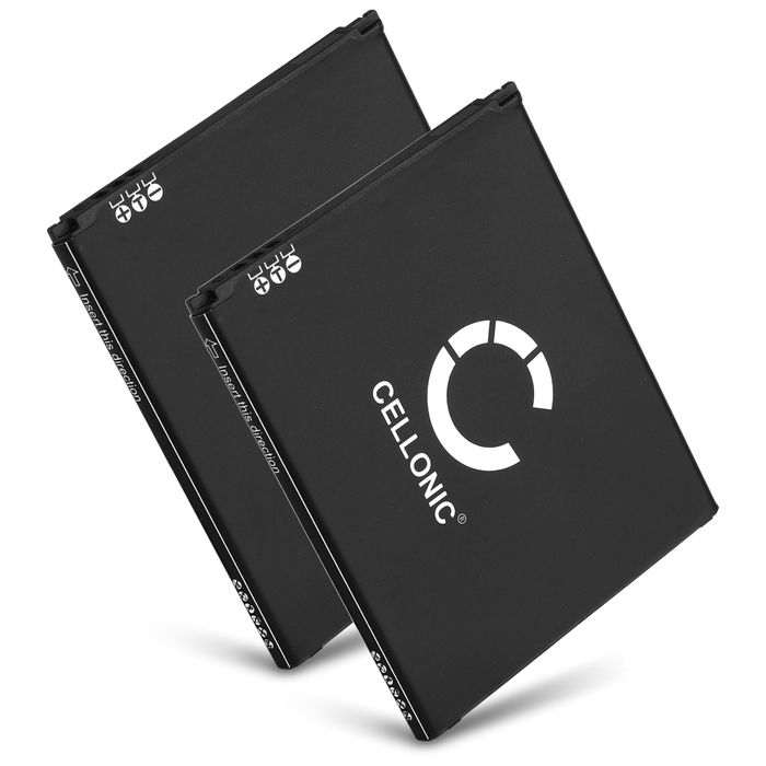2x Batterij compatibel met Samsung Galaxy Ace 3 / Galaxy Trend 2 Lite - EB-B100AE, GH43-03948B 1500mAh vervangende accu reservebatterij extra energie