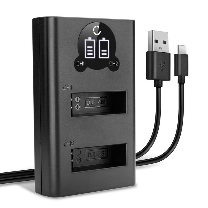 USB Dubbele Oplader voor DJI CP.OS.00000020.01 - Snelle en Slimme Lader, Laadkabel Voeding