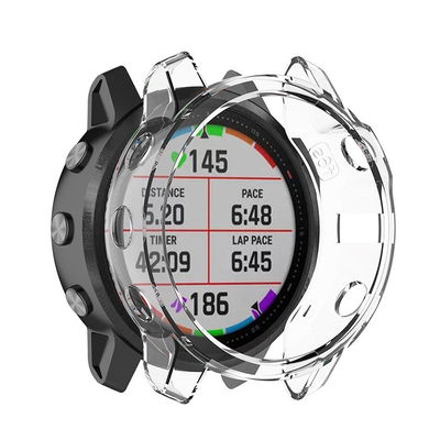 subtel Protection pour Garmin Fenix 6S / Fenix 6S Pro / Fenix 6S Pro Solar / Fenix 6S Solar - 42mm - coque couleur Transparent anti rayure pour la monture de votre montre connectée.