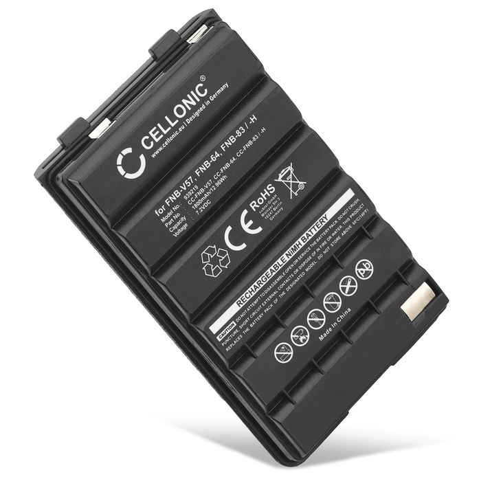 Yaesu FNB-83 Accu Batterij 1800mAh van CELLONIC