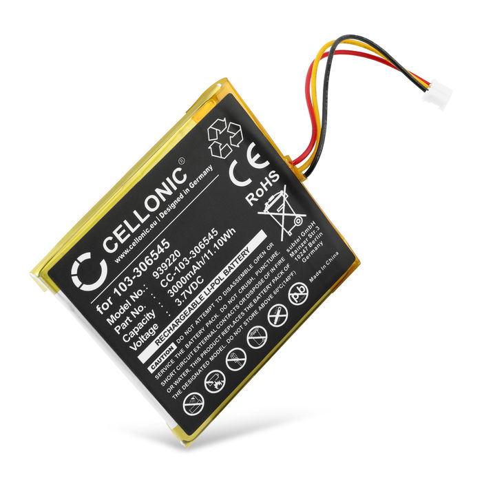 Visonic PowerMaster 360R Batterie 3000mAh de CELLONIC