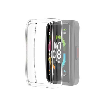subtel beschermhoes voor Huawei Honor Band 6 bumper case 360° protectie smartwatch case Transparant behuizing & glas cover