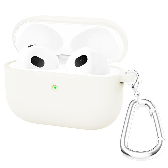étui coque Silicone blanc pour Apple AirPods 3 - protection contre chute et rayure