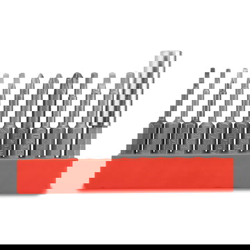 Bithouder en 1/4 Inch bitset 12 delig - Professionele Bit Tool set 50 mm: Driehoek, vierkant Y type bits lang - Magnetische bits - Triangle Square Tripoint Bit assortiment S2