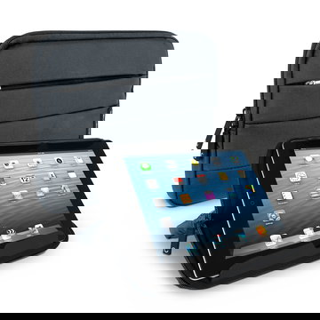 Housse pour tablette CELLONIC de 10.1 pouces Universelle en Nylon gris – Étui de protection pour tablette avec bulles antichocs, imperméable | Pochette