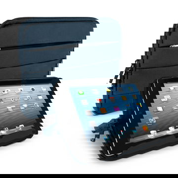 CELLONIC Tablet Hoes 10.1 inch – Beschermende tablet etui met anti-shock bubble voering, waterafstotend | Sleeve met ritssluiting, nylon pouch Blauw