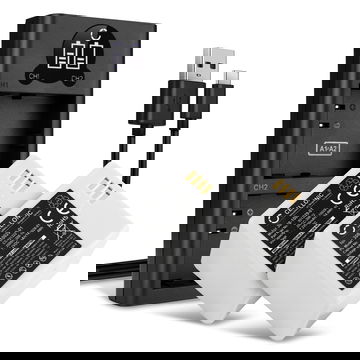 2x vervangende camera accu Arlo A-1, A-1B voor Arlo Pro 2, Arlo Pro 1 - vervangende batterij + Dubbele Oplader oplaadstation