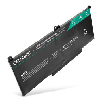 Batterie pour Dell Latitude 14 7490, 7480, Latitude 13 7390, 7380, Latitude 12 7290, 7000, E7480, F3YGT 7.4V 7200mAh de CELLONIC