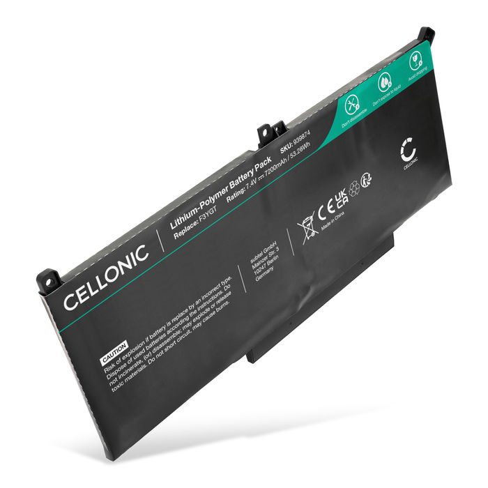 Dell Latitude 7490 Batterie 7.6v 7200mAh de Cellonic