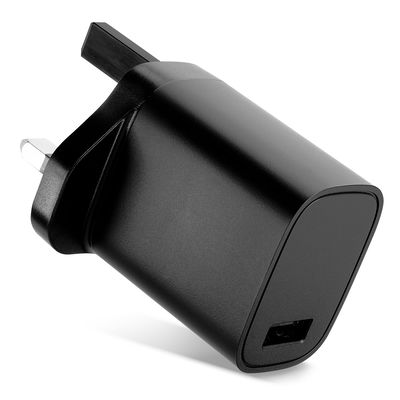 CELLONIC Snellader USBA zwart voor mobiel, tablet, luidsprekers, koptelefoons of powerbank 5W &ndash; 1A, USB-stroomadapter voor het VK