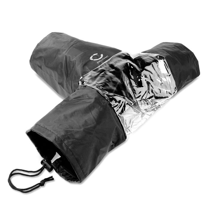 CELLONIC Camera Rain Cover for Canon, Sony, Olympus, Nikon, Panasonic, Leica - Universal Waterproof DSLR Rain Shield Sleeve Protector - Black