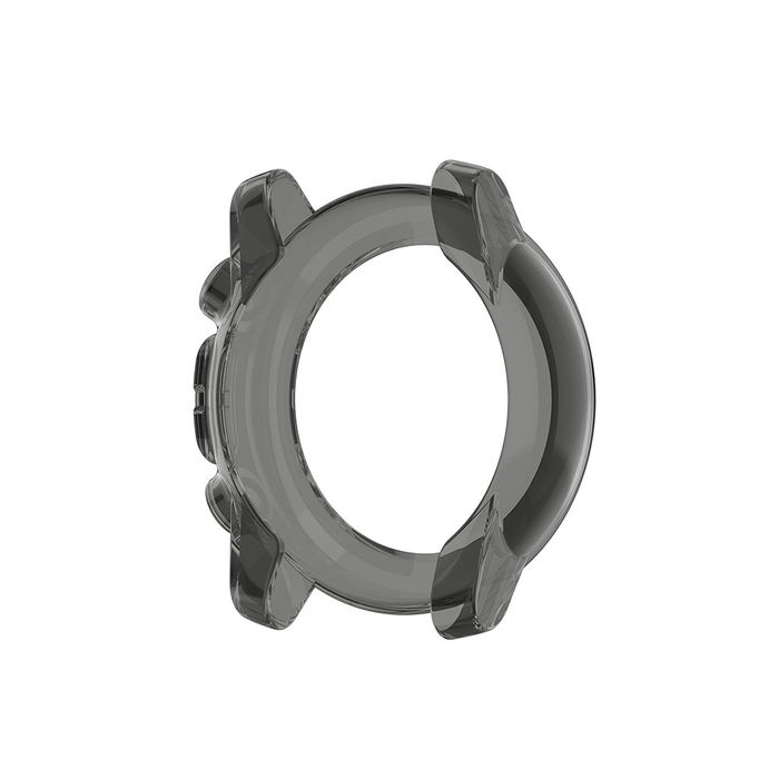 subtel Beschermhoes voor Amazfit Stratos 3 Fitness Tracker GPS Smartwatch Cover Smartwatch Hoek- en Randbeschermer Bumper Hoes Frame – zwart