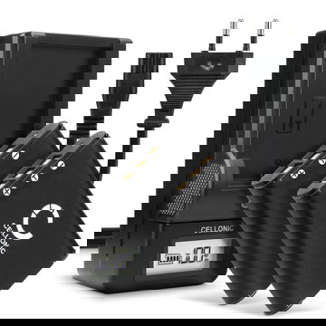 2x EN-EL11 accu voor Nikon Coolpix S550 Coolpix S560 - 600mAh + Oplader MH-64 vervangende accu voor camera