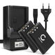 2x 600mAh 3.7V + Chargeur