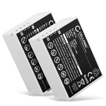2x Battery for Canon PowerShot G12, PowerShot G11, PowerShot G10, PowerShot SX30 IS NB-7L (1050mAh, 7.4V) from CELLONIC