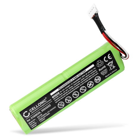Batterij voor Fluke Ti10, Ti-10, Ti-20, Ti25, Ti-25, TiR, TiR1 3105035 3524222 Accu (2500mAh, 7.2V) van CELLONIC