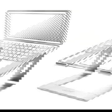 CELLONIC Universele computerstandaard van 26 cm - Ergonomische en lichte aluminium laptopstandaard met verkoelend effect - geschikt voor alle soorten laptops en notebooks