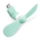 Micro-USB-telefoonventilator turquoise
