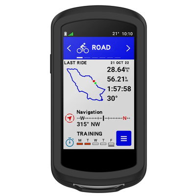 Coque Silicone noir pour GPS de vélo Garmin Edge 1040 / Edge 1040 Solar - Cover Bumper de protection système de navigation vélo moto et autres sports