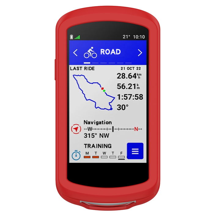 Garmin Edge 1040 Coque Silicone rouge pour système de navigation portable