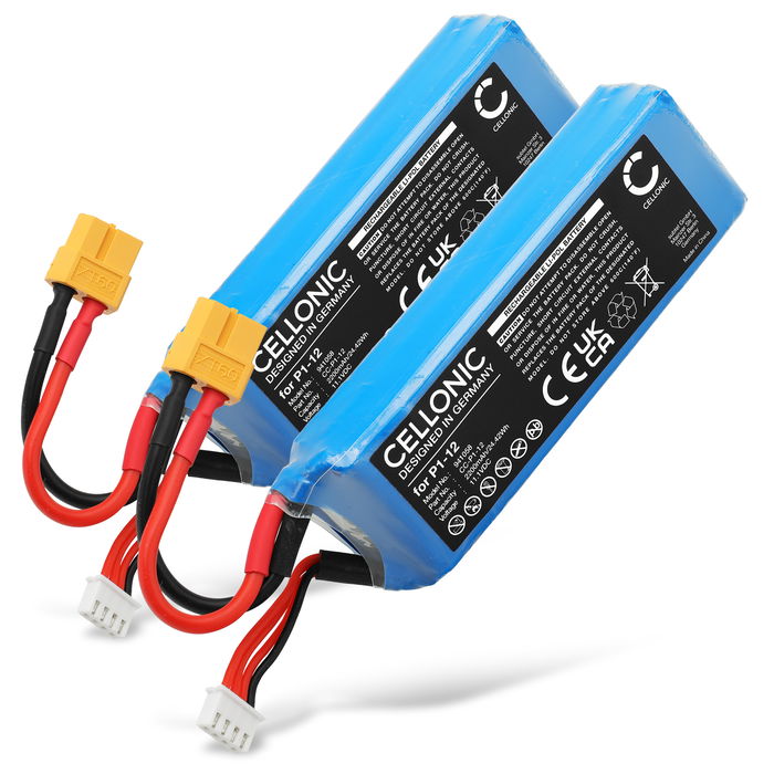 2x Batterie P1-12 2200mAh pour modélisme et drone DJI FC40	/ Phantom 1