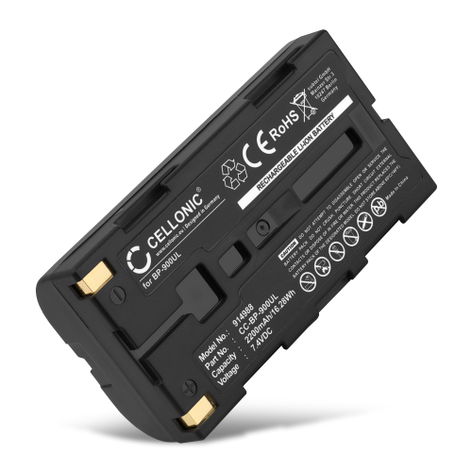Batterie pour AVIO R300SR, NEC Thermo Gear G30, R300SR BP-900UL, T2UR18650F-5928 (2200mAh, 7.4V) de CELLONIC