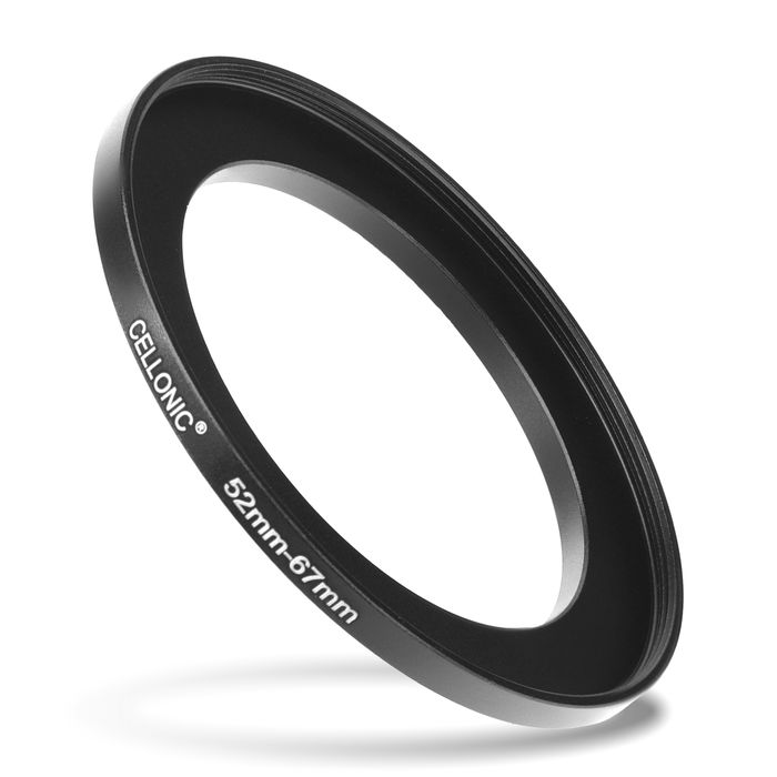 CELLONIC 52mm to 67mm Step Up Ring – Lens Filter & Hood Stepping Up Adapter Ring Mount Adapter for Canon, Nikon, Sony, Fuji, Olympus Camera Lenses
