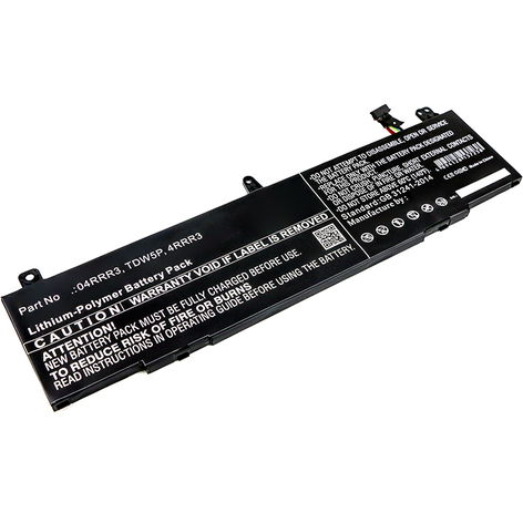 Batterie pour Ordinateurs Portables Dell Alienware 13 R3 4RRR3 (4800mAh, 15.4V) de subtel