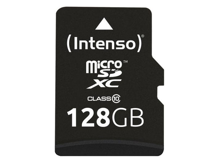 micro SDXC Card / Memory Card 128GB - Class 10 for Sony Xperia 5 IV, OPPO Find X5 Lite, Xiaomi Redmi Note 11S, Nintendo Switch, Garmin Etrex 32x, DJI Mavic Mini 2, Chromebook from Intenso