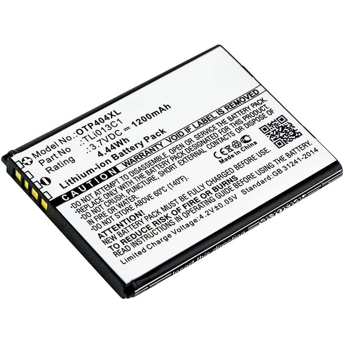 Batterie pour smartphone Alcatel One Touch Go Flip Accu 1200mAh - Batterie interne de rechange