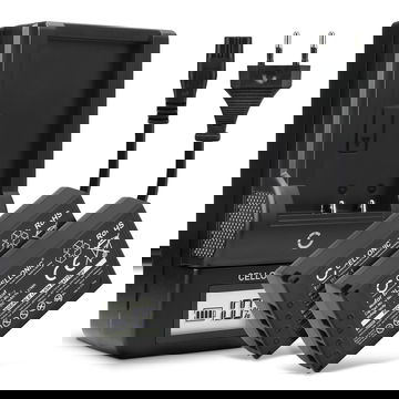 2x BLX-1 accu voor Olympus OM System OM-1 - 2260mAh + Oplader BCX-1 vervangende accu voor camera