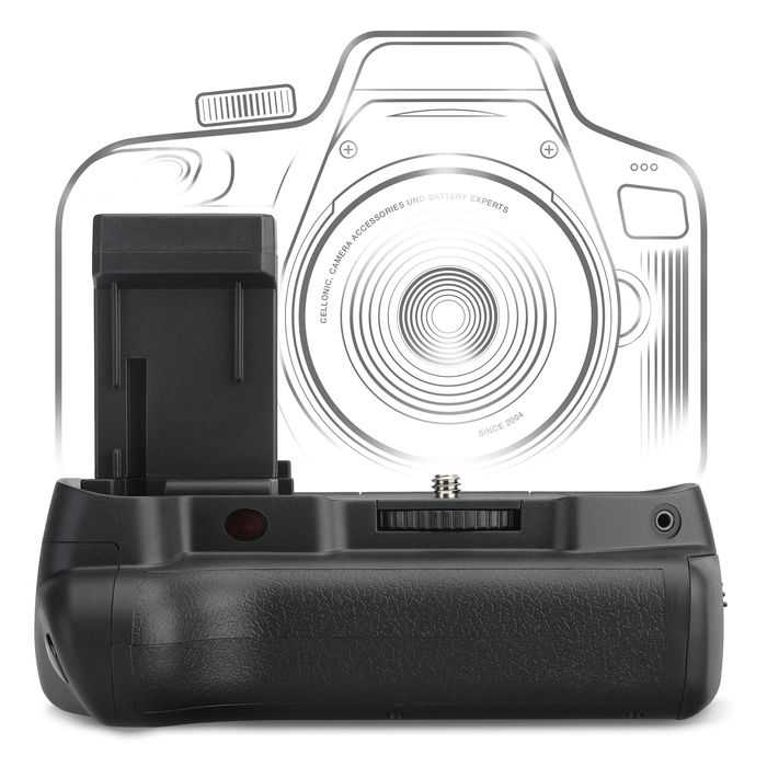 Canon BG-E10 battery grip BG-E10 accuhouder voor LP-E10 - vertical grip portret modus en ontspanner