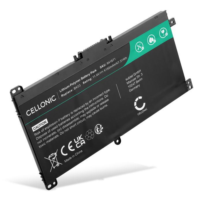 HP BK03XL vervangende batterij voor laptop - Extra of reserve accu 4150mAh
