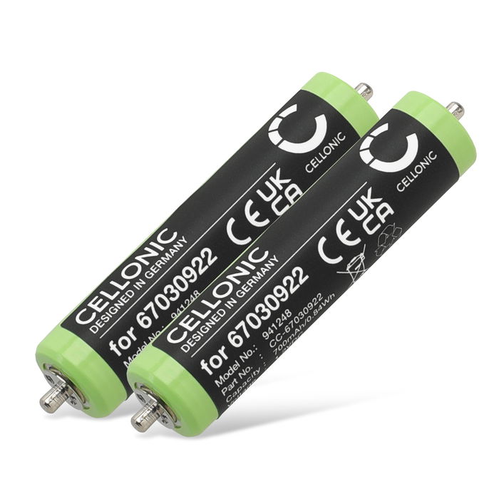 2x Braun 330 Batterie 700mAh de Cellonic