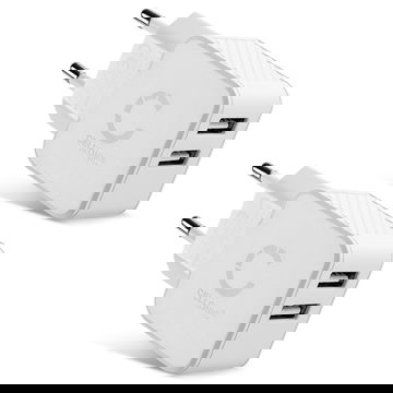 2x USB oplader compatibel met 5V / 1A, 1000mA - Adapter Oplaadkabel