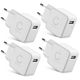 4x Chargeur USB