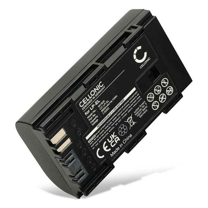 LP-EL Battery for Canon Speedlite EL‑1 (DS401231) / EL-5 Light / Lamp / Torch / Headlamp Battery Replacement - 2600mAh