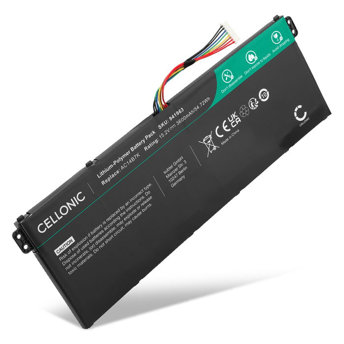 Acer Predator Helios 300 PH315-51 Batterie 15.2V 3600mAh de Cellonic