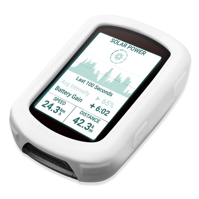 Garmin Edge 840 Coque Silicone blanc pour système de navigation portable