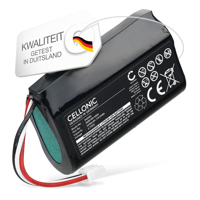 vervangende batterij voor Ring Alarm Base Station Gen. 1 - SEB1N9-0000 5200mAh vervangende accu alarmsysteem, camera, thermostaat