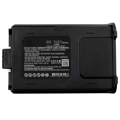 Batterie pour Baofeng BF-F8 Plus BF-F8HP BF-F9 BF-F9 V2 plus RD-5R TYT F8 TYT F9 UV-5A UV-5B UV-5C UV-5E UV-5R UV-5R Plus UV-5RA UV-5RE UV-5RHP UV-5RL UV-5RTP - BL-5, BL-5L (1200mAh) Batterie de remplacement