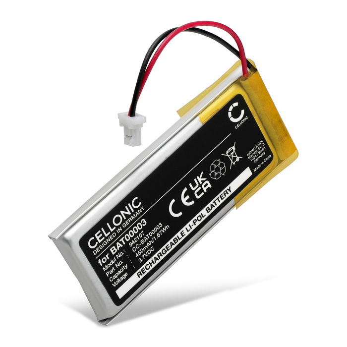 Cardo Scala Rider Solo Accu Batterij 450mAh van Cellonic