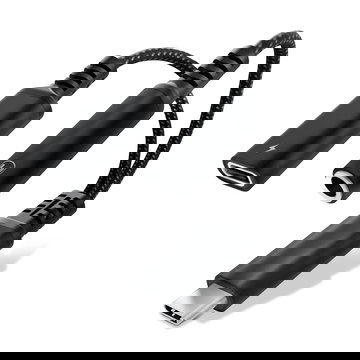 CELLONIC Adaptateur USB C jack écouteurs 3,5 mm Répartiteur Aux audio et chargeur 60W PD pour iPhone, Samsung, téléphone, casque, écouteurs - noir