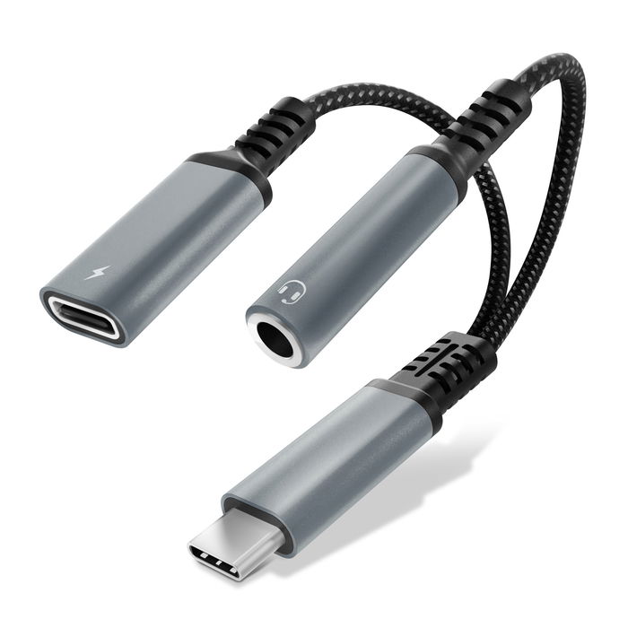 Samsung Galaxy A15 Adaptateur USB C Vers Jack Aux de Cellonic - noir