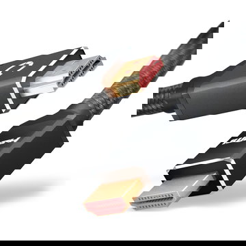 Câble HDMI 2.1 Ultra High Speed 4K/8K @60hz, 4K @120hz, 48Gbps eARC QFT QMS DSC Mâle vers Mâle 24k Plaqué Or, Connecteurs HDMI pour barre de son, TV HD, PS4, PS5, Xbox, Switch - 1,5 m de longueur