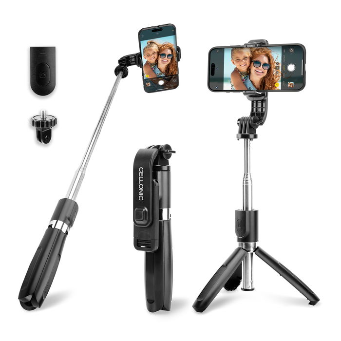 Panasonic Lumix DMC-FH27 Selfie Stick & Statief met Afstandsbediening van Cellonic – Zwart