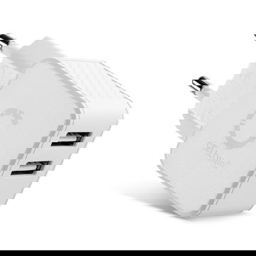 Snel opladen USB 2 lader: Oplaadadadapter vooriPhone 15, iPhone 14, Samsung 23, Huawei, Xiaomi, mobiele telefoon, smartphone, tablet, speakers, koptelefoon en meer - met 3,4A 17W