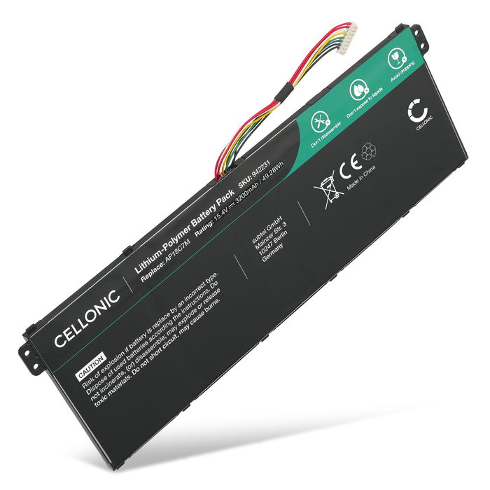 Acer AP18C7M Accu Batterij 3200mAh van Cellonic