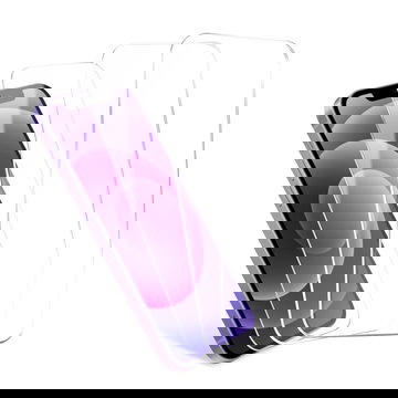 3x Protection d’écran iPhone 12 et iPhone 12 Pro CELLONIC - Protection d’écran pour smartphone 2.5D Full Glue 6,1", verre trempé 9H ultra-fin