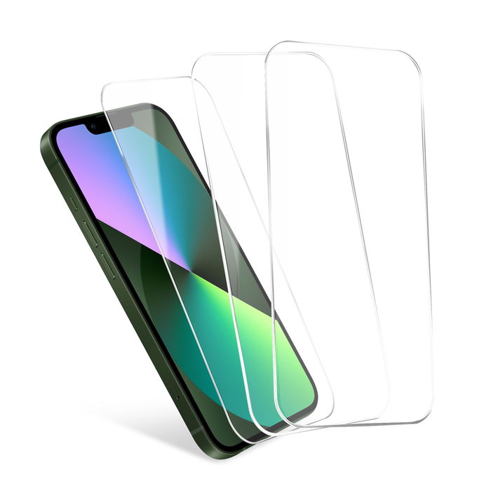 3x Protection d’écran iPhone 13 mini CELLONIC - Protection d’écran pour smartphone 2.5D Full Glue 5,4", verre trempé 9H ultra-fin